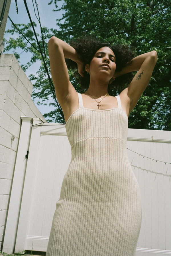 Caliente Dress Cream - KORDAL STUDIO