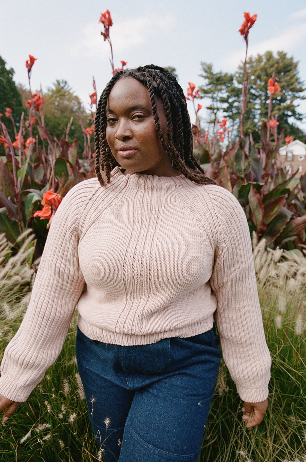 Miller Raglan Sweater Blush