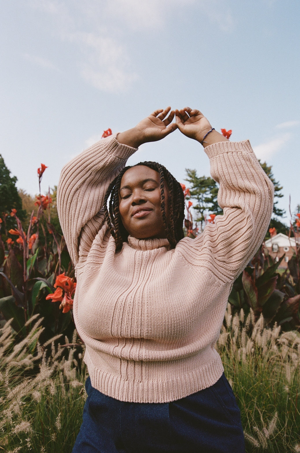 Miller Raglan Sweater Blush