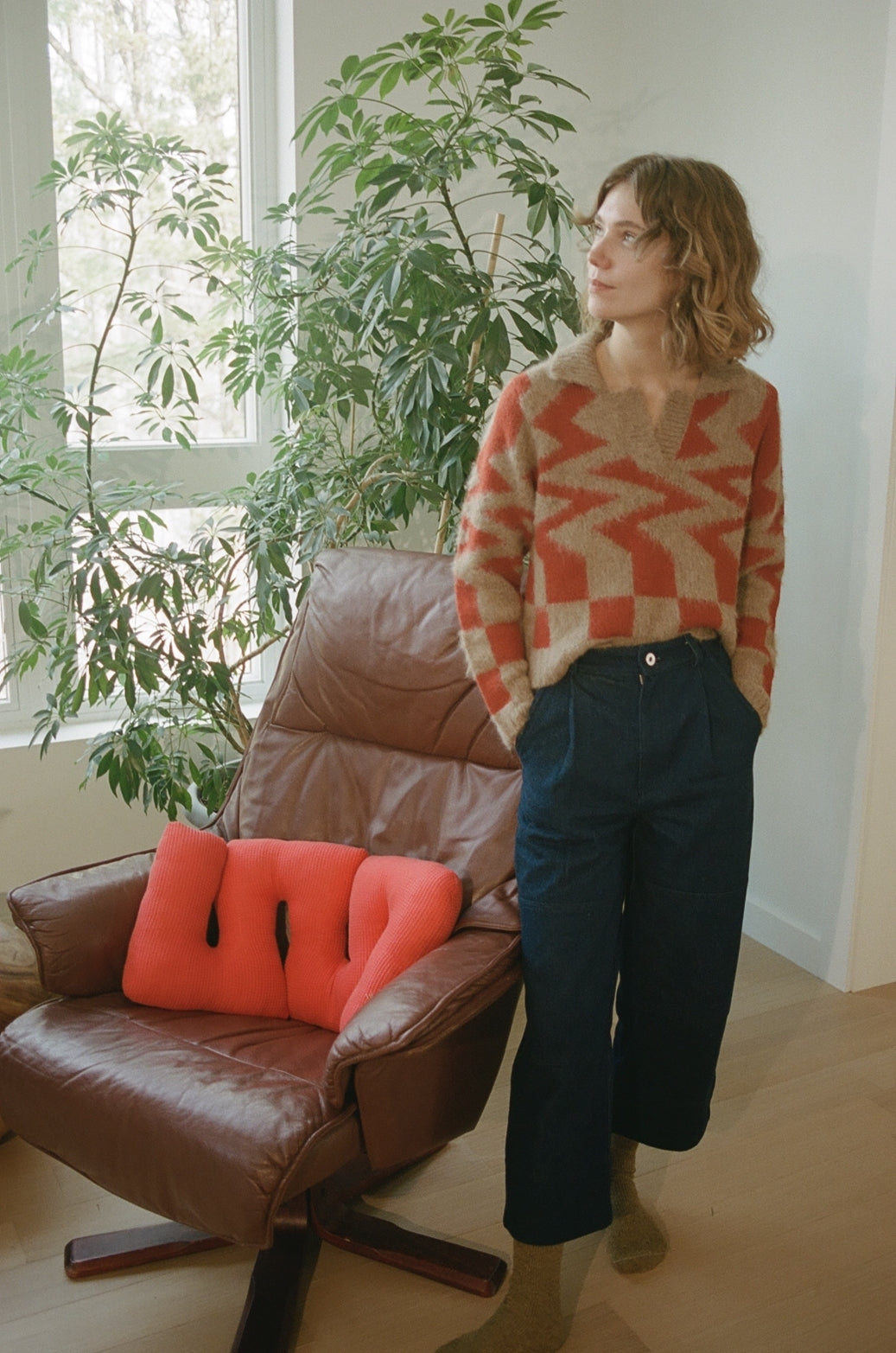 Fata Morgana Sweater Camel/Red