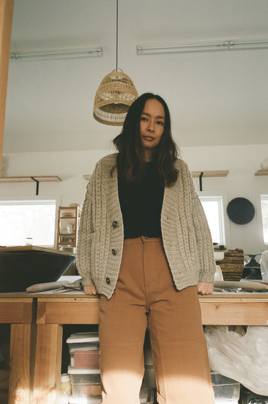 Reese Cardigan Light Grey