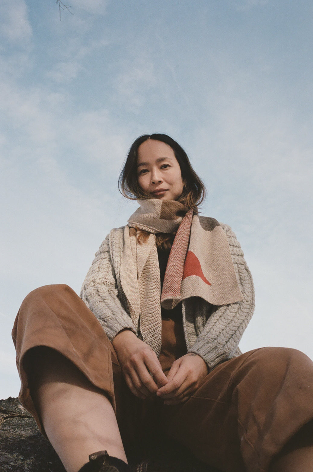 Bauhaus Scarf Wheat Multi