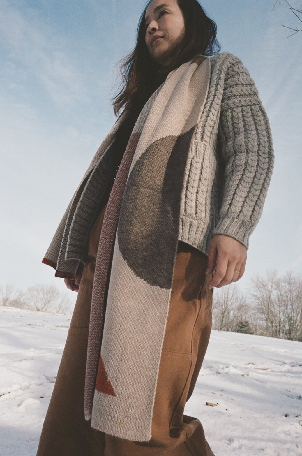 Bauhaus Scarf Wheat Multi