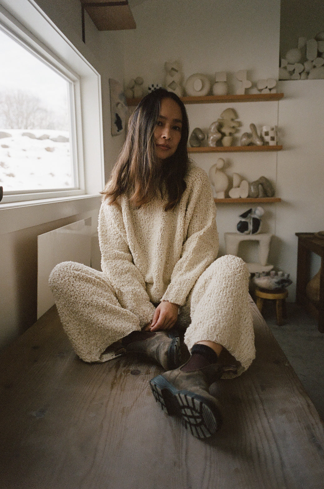 Textured Sweater Cream