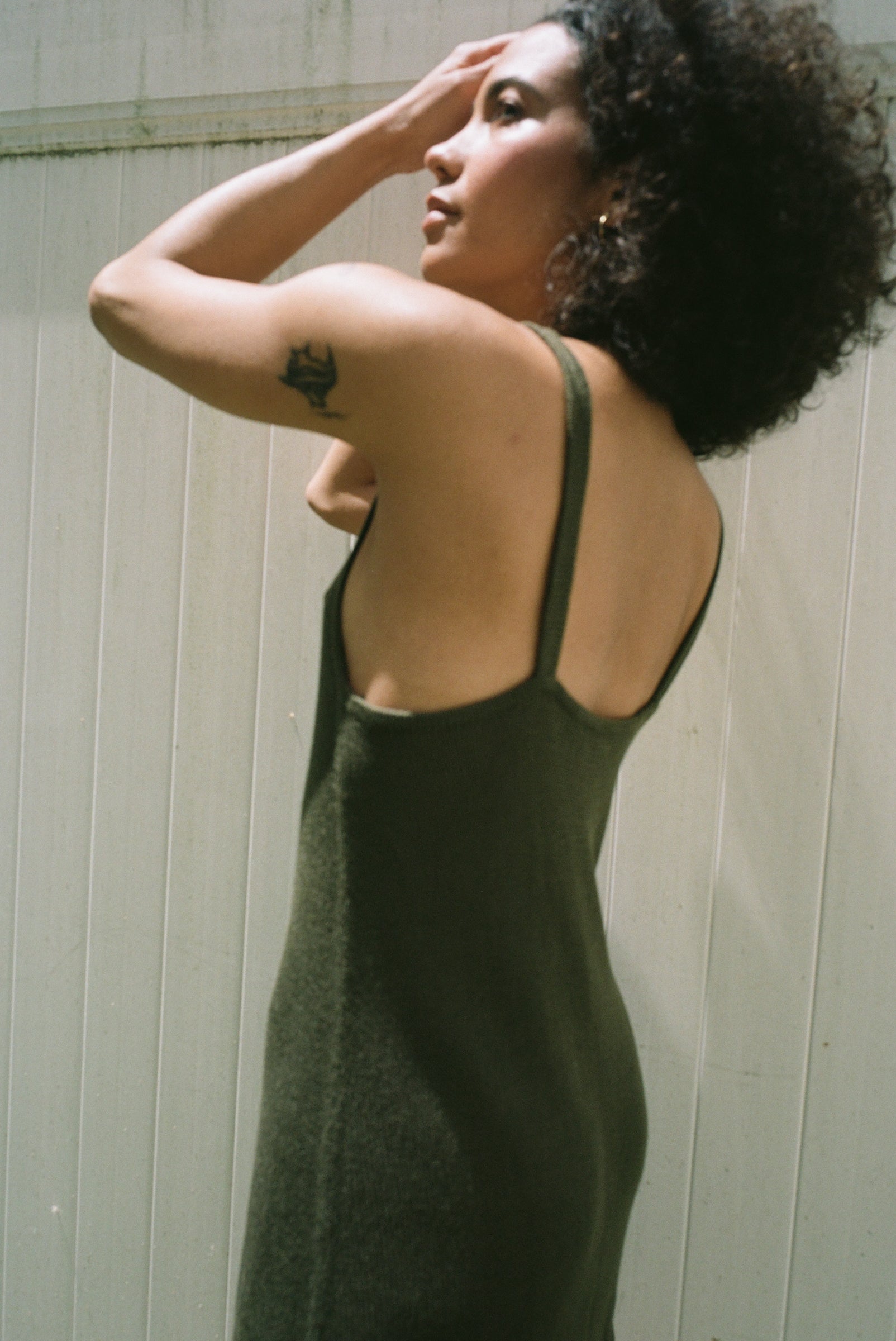 Elodie Knit Dress Olive