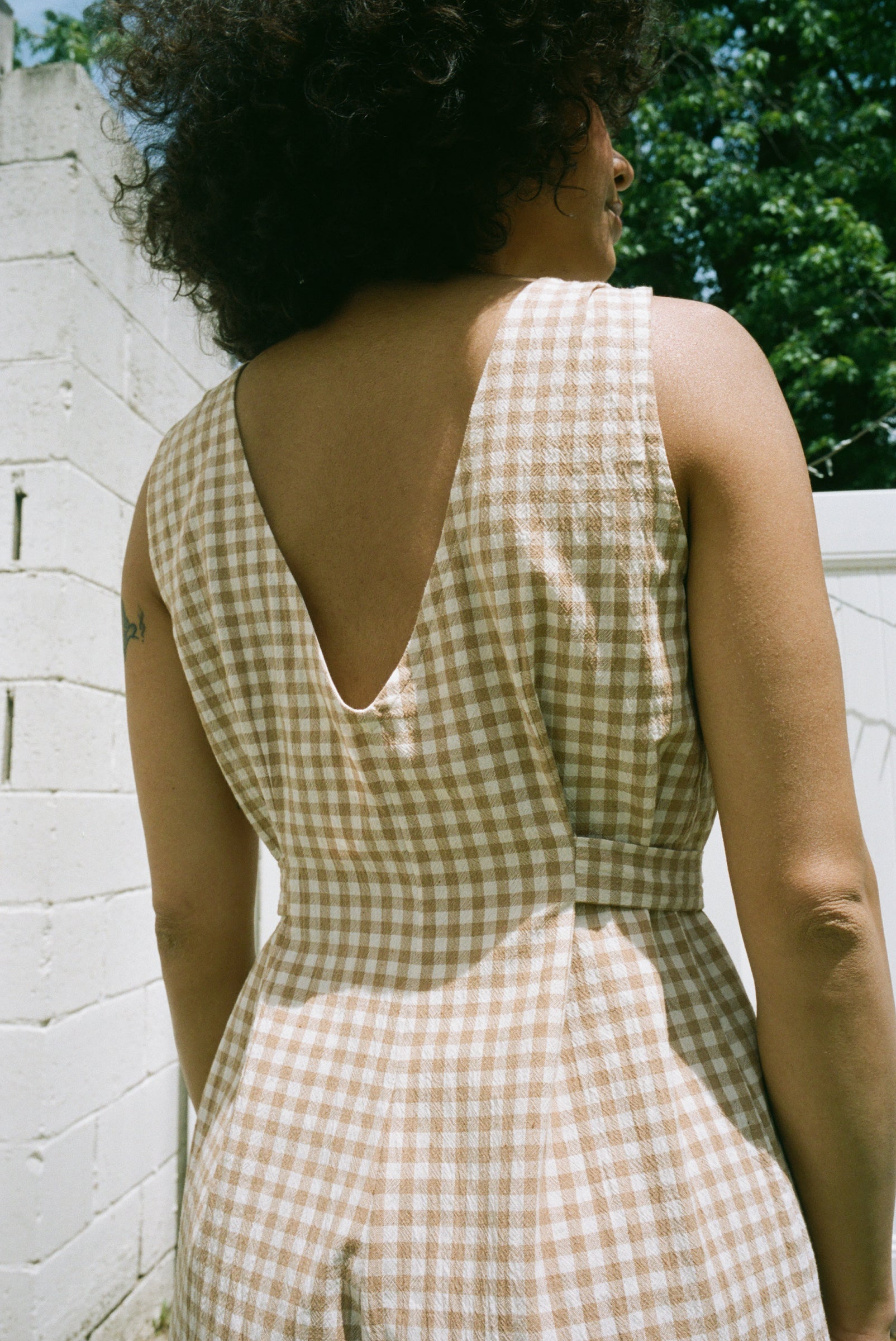 Sophie Jumpsuit Blush Gingham