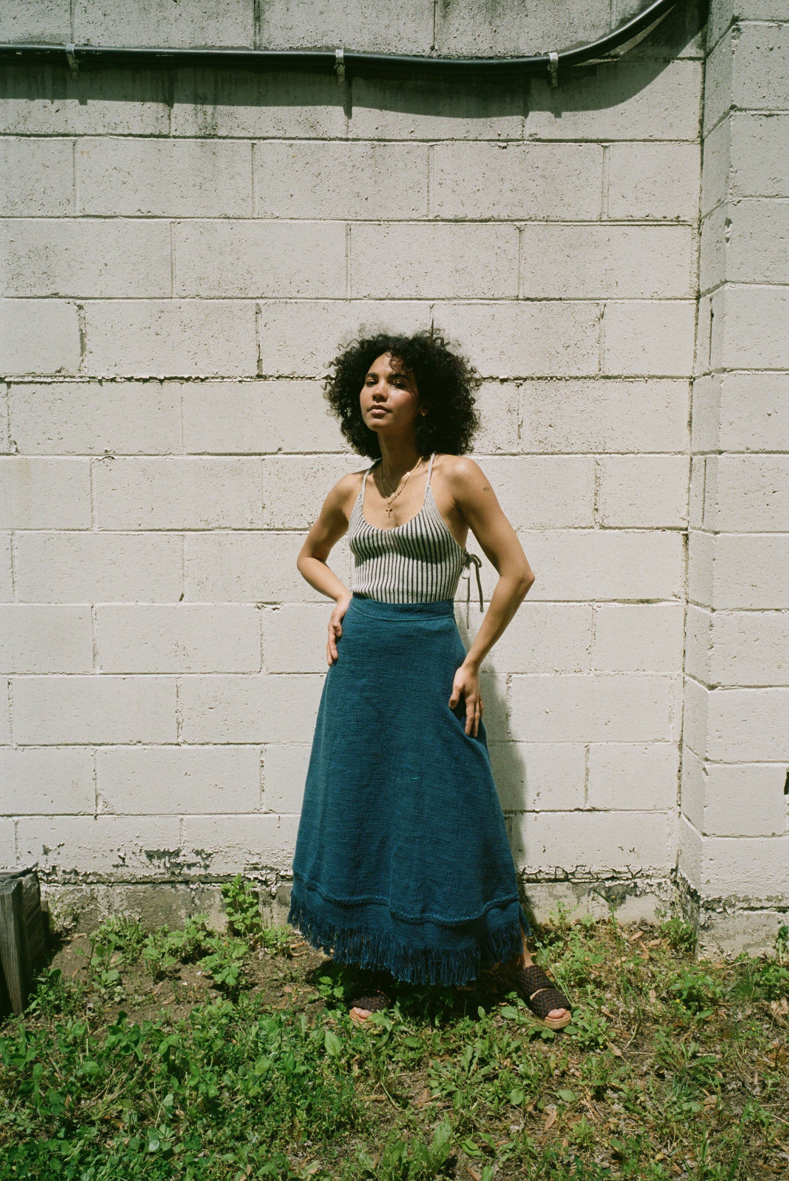 Julianna Wrap Skirt Indigo