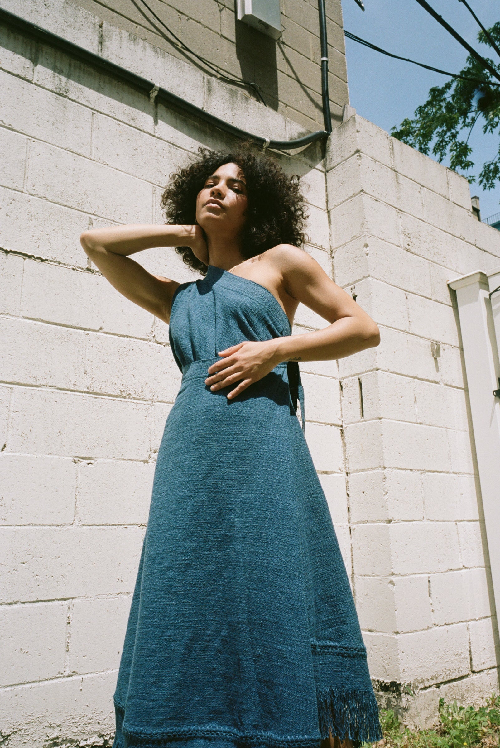 Julianna Wrap Skirt Indigo