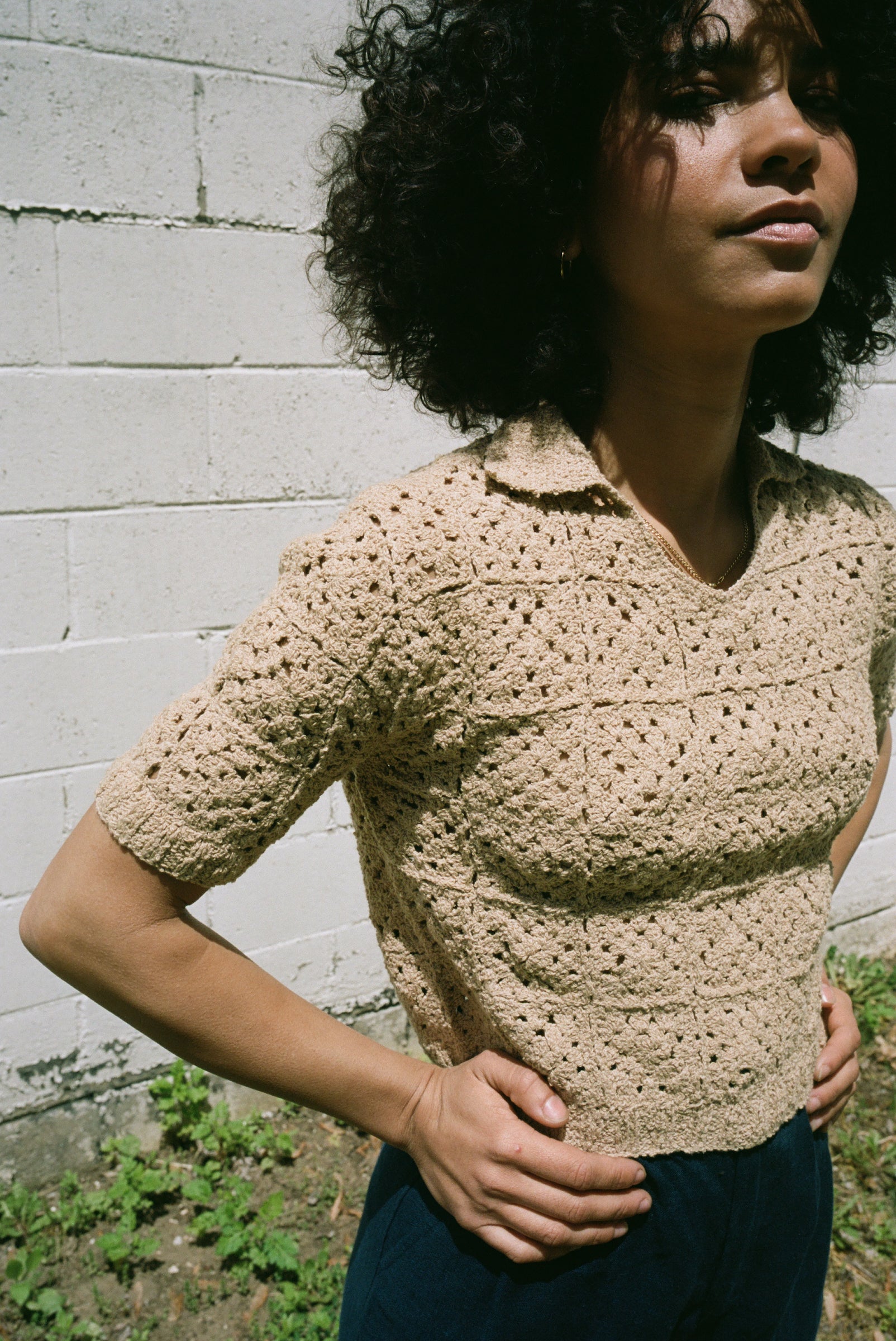 Paola Top Crochet Dune