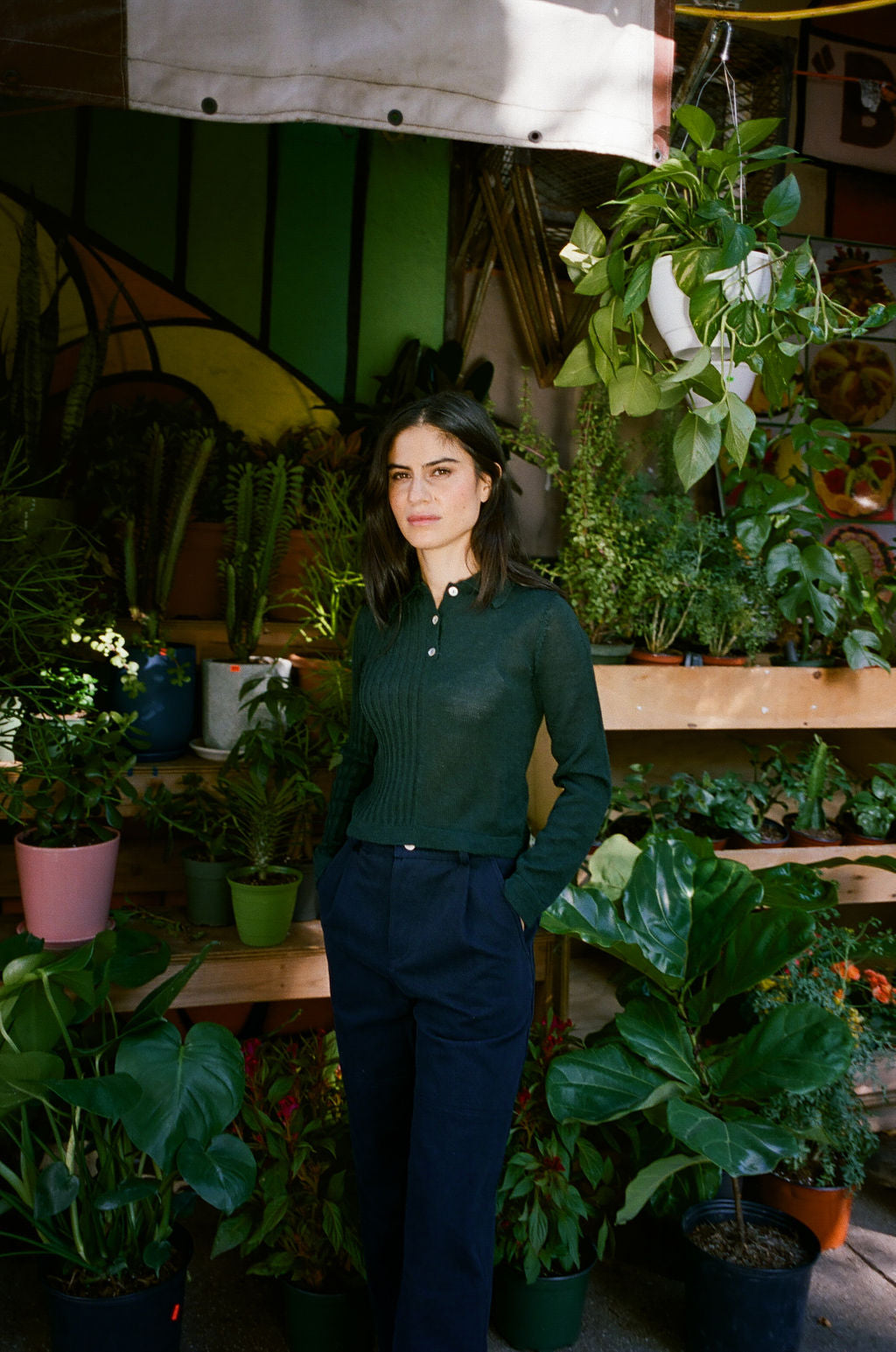 Laura Collared Sweater Forest