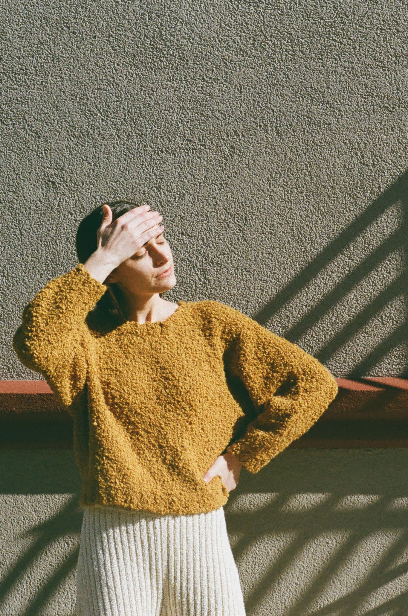 Textured Sweater Ochre
