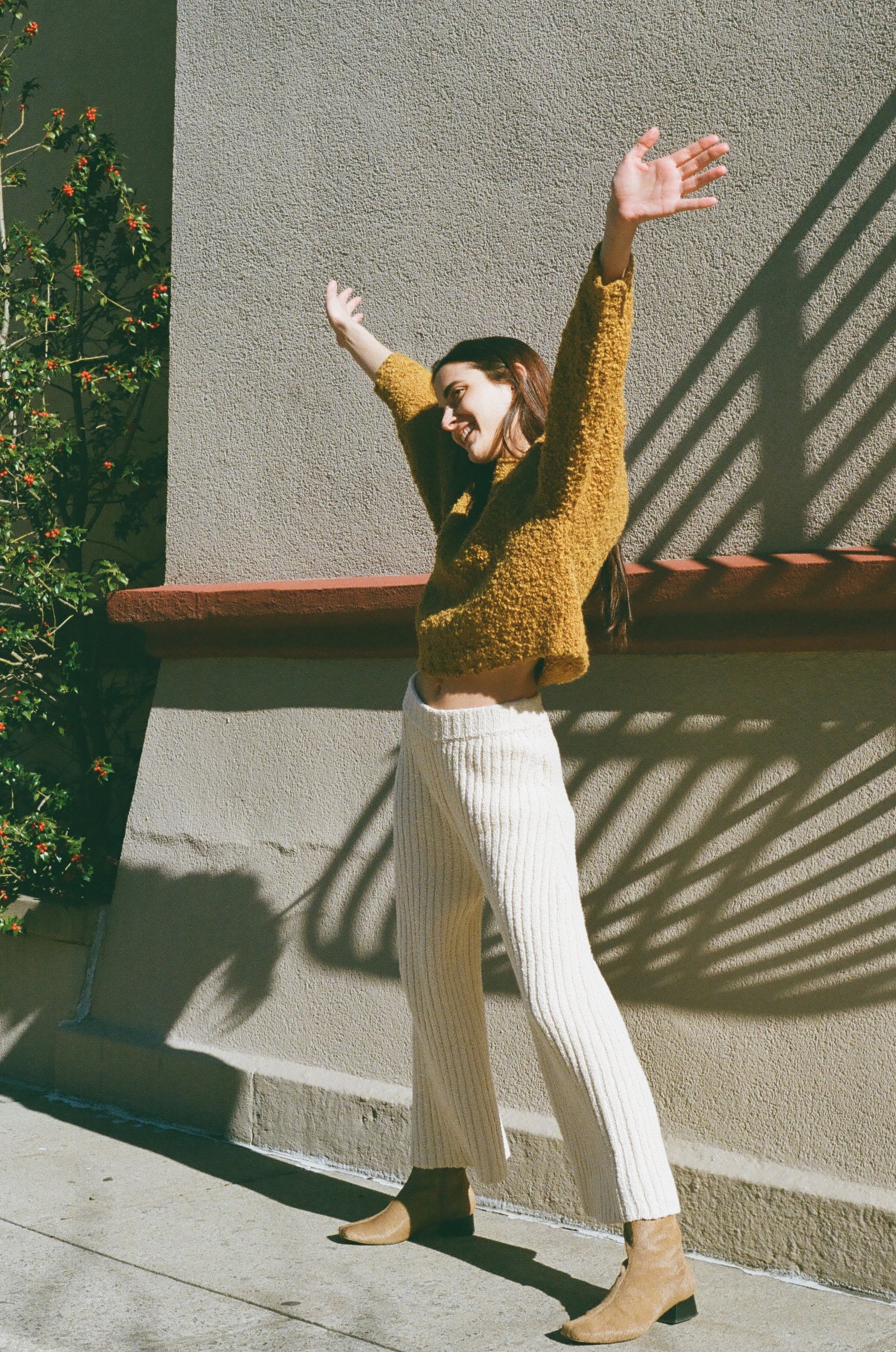 Textured Sweater Ochre