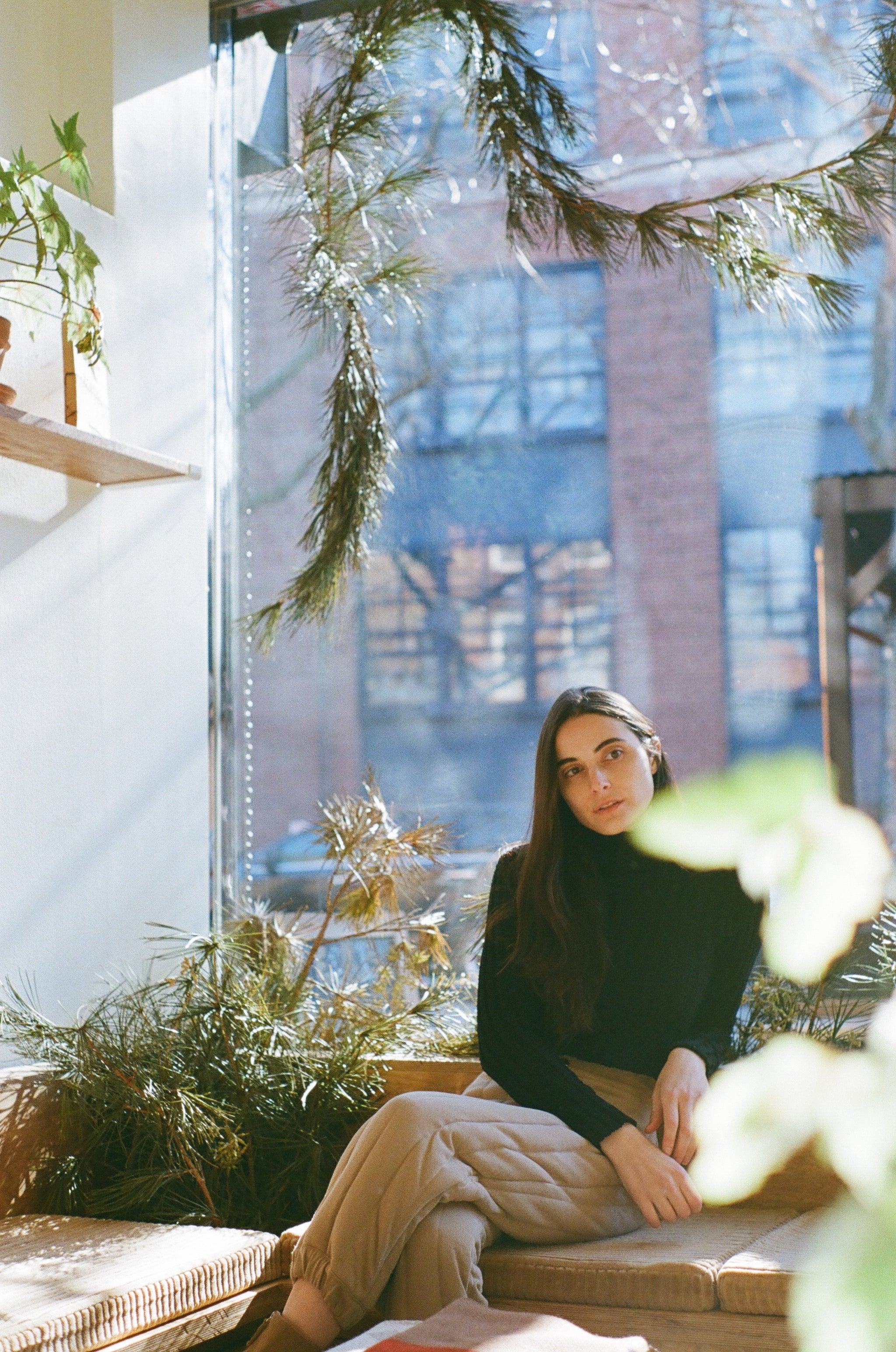 Riley Quilted Pants Sand