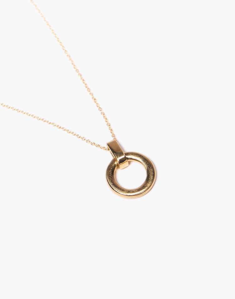 Odette NY Beau Necklace, Brass grid image