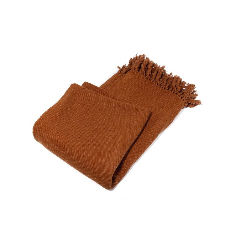 Behind the Hill Throw Terracotta