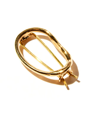 Odette NY Oblique Barrette, Brass