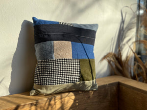 Quilted Pillow Blue Multi