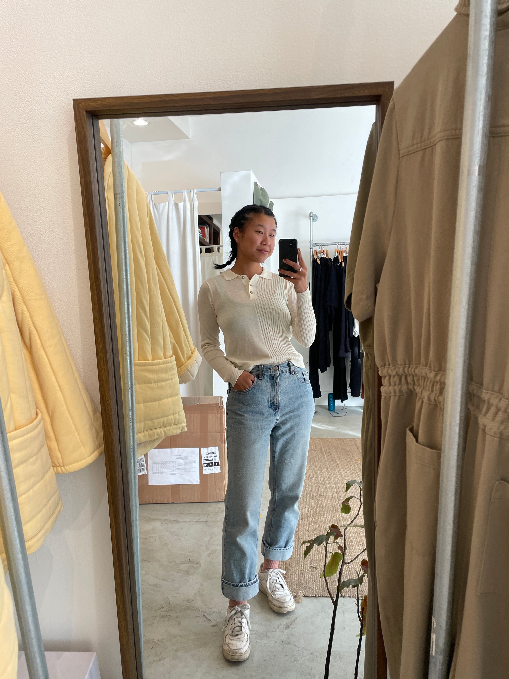 Laura Collared Sweater Ivory