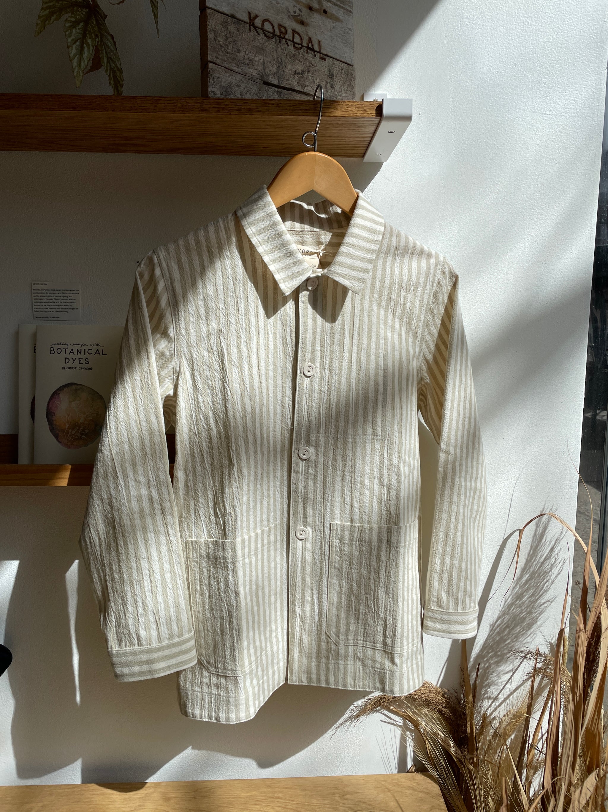 Maya Work Jacket Jade Stripe