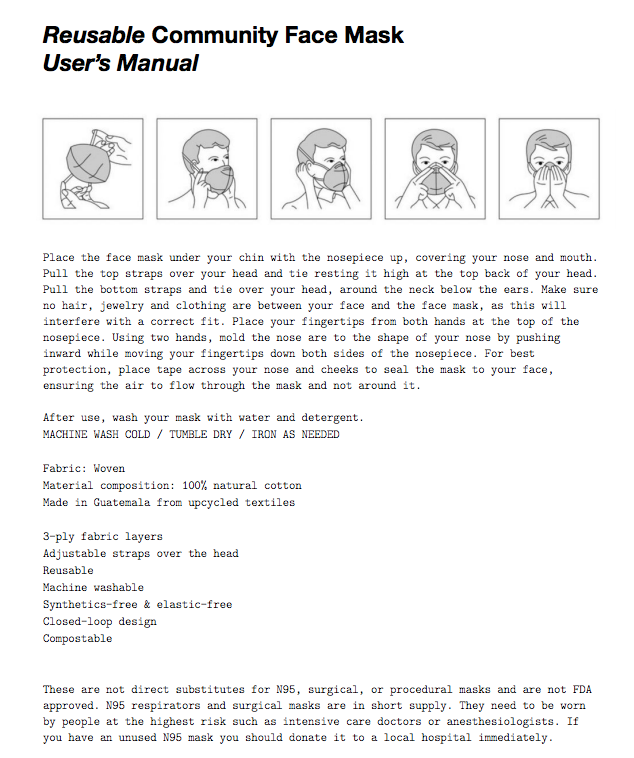 Community Face Masks