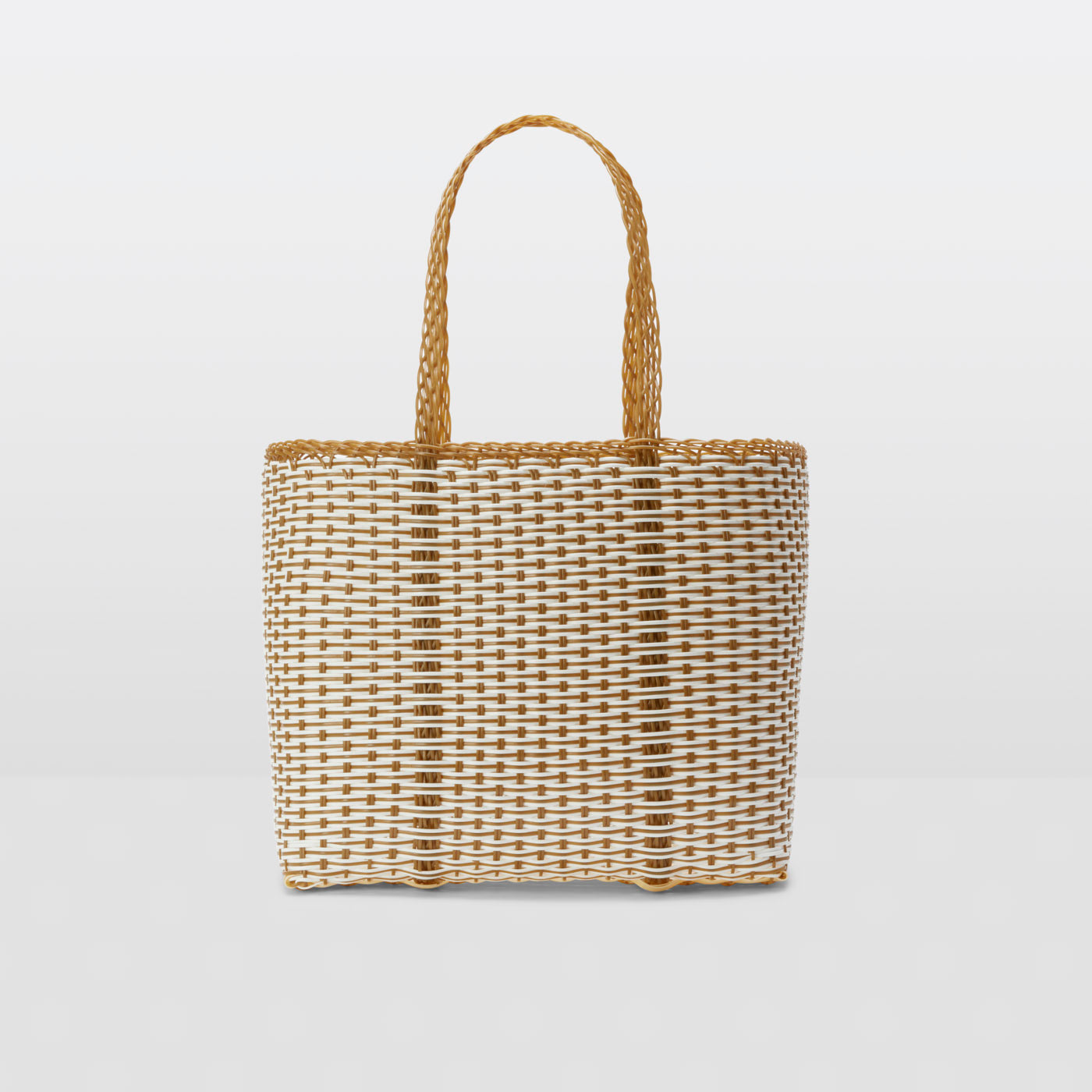 Palorosa Trama Tote Tobacco+White grid image