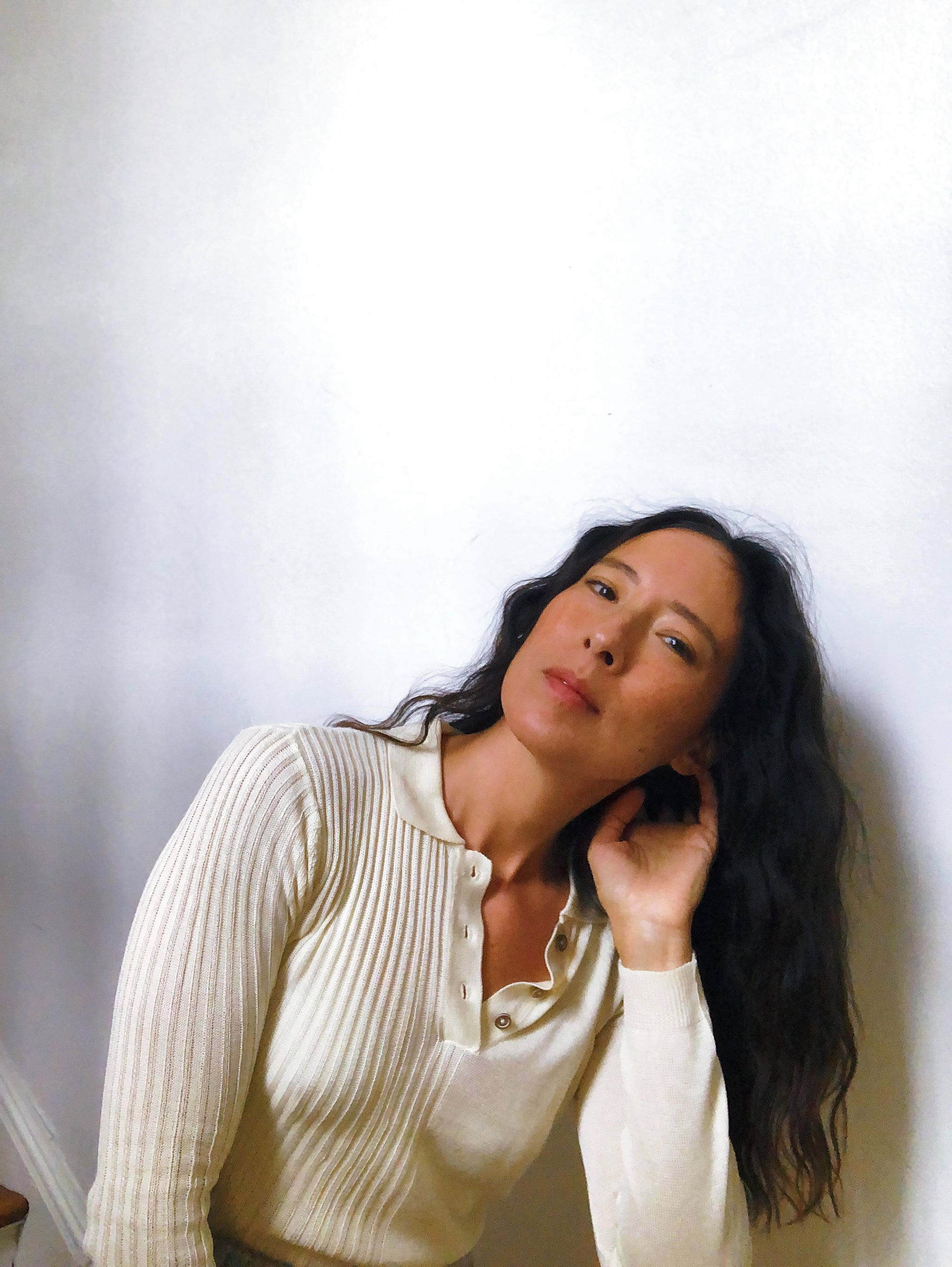 Laura Collared Sweater Ivory