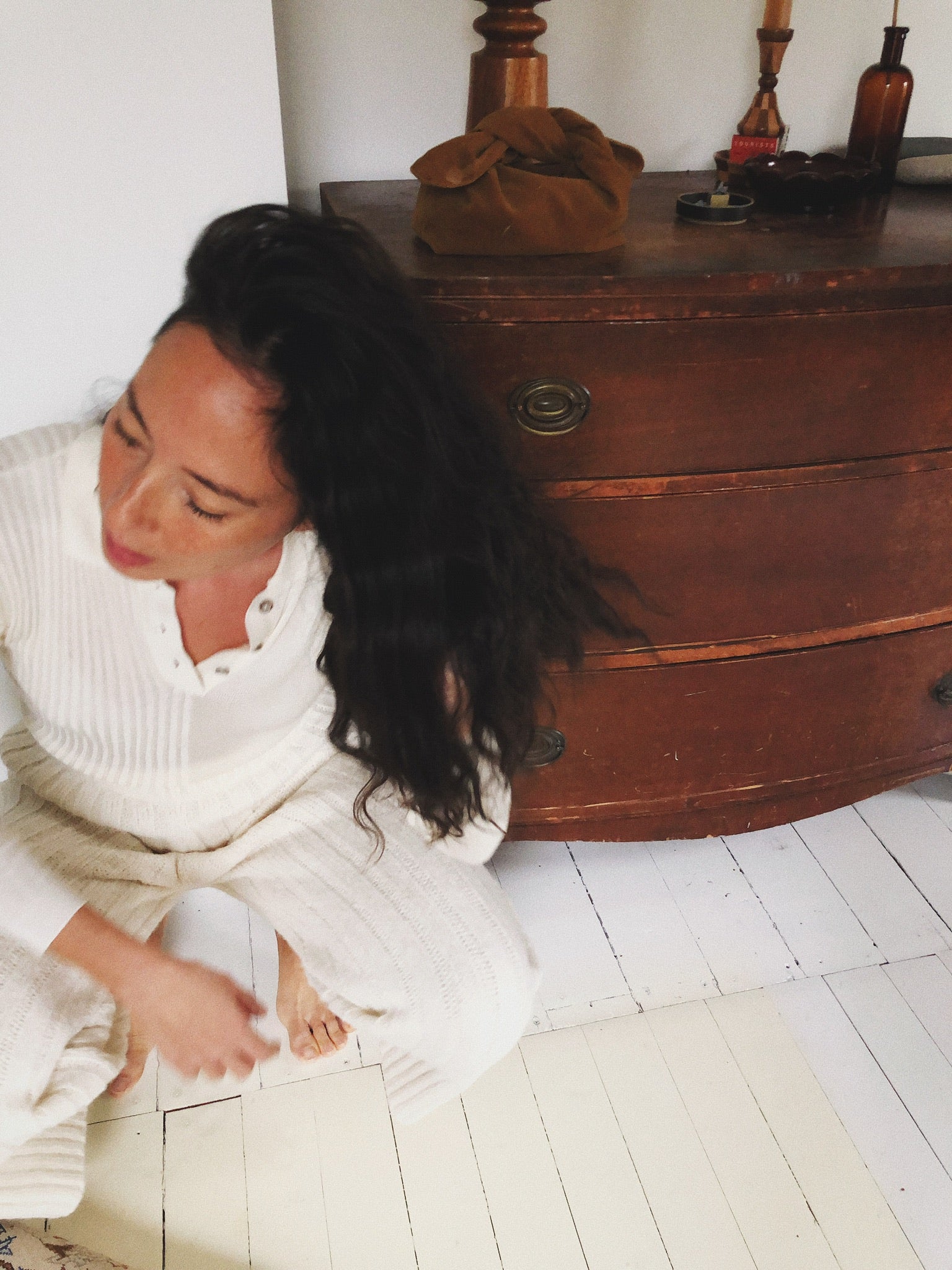 Laura Collared Sweater Ivory