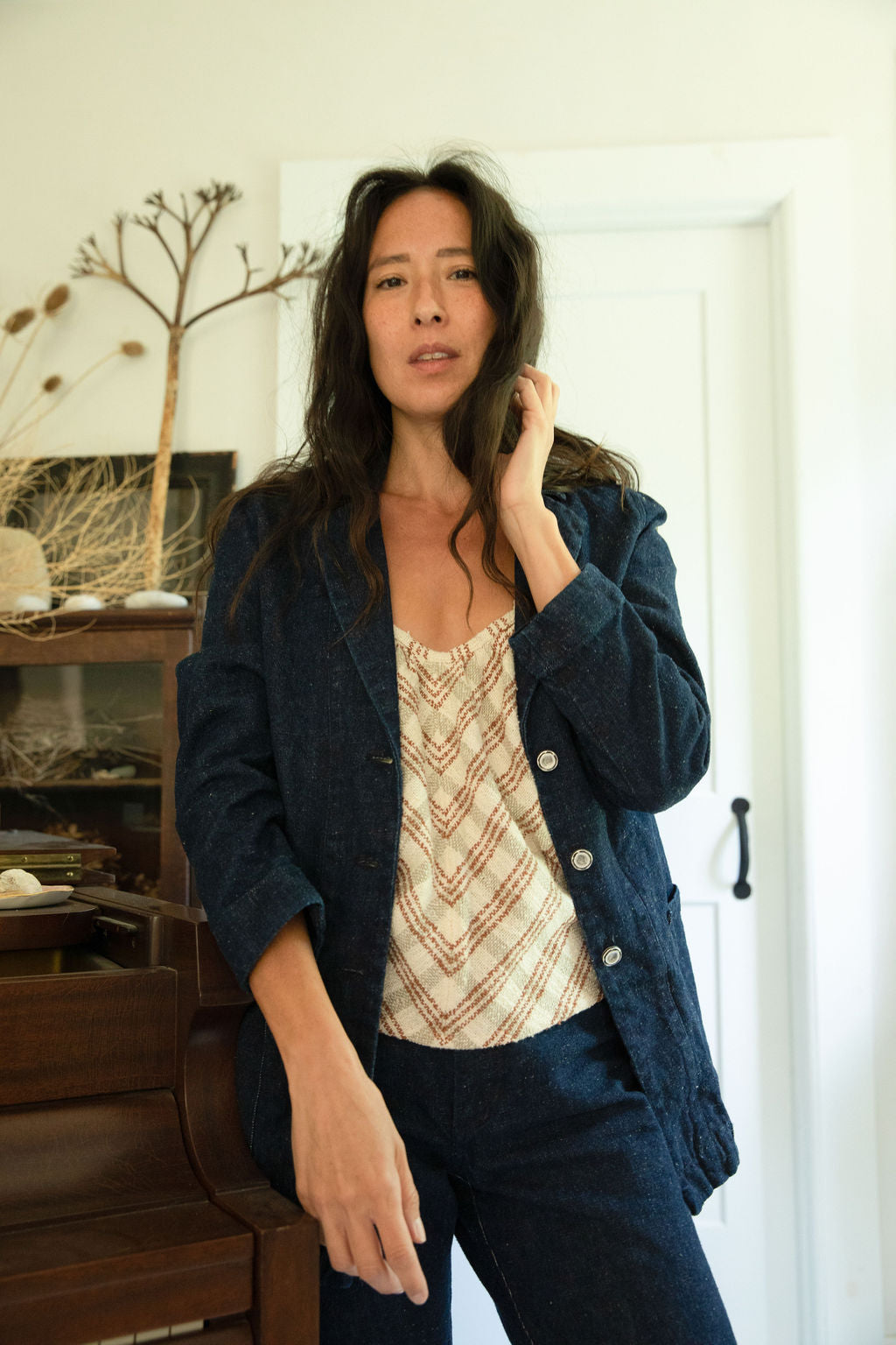 Keaton Blazer Indigo Denim