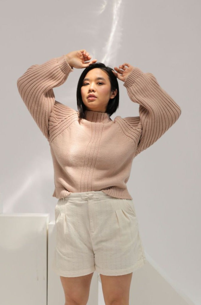 Miller Raglan Sweater Blush