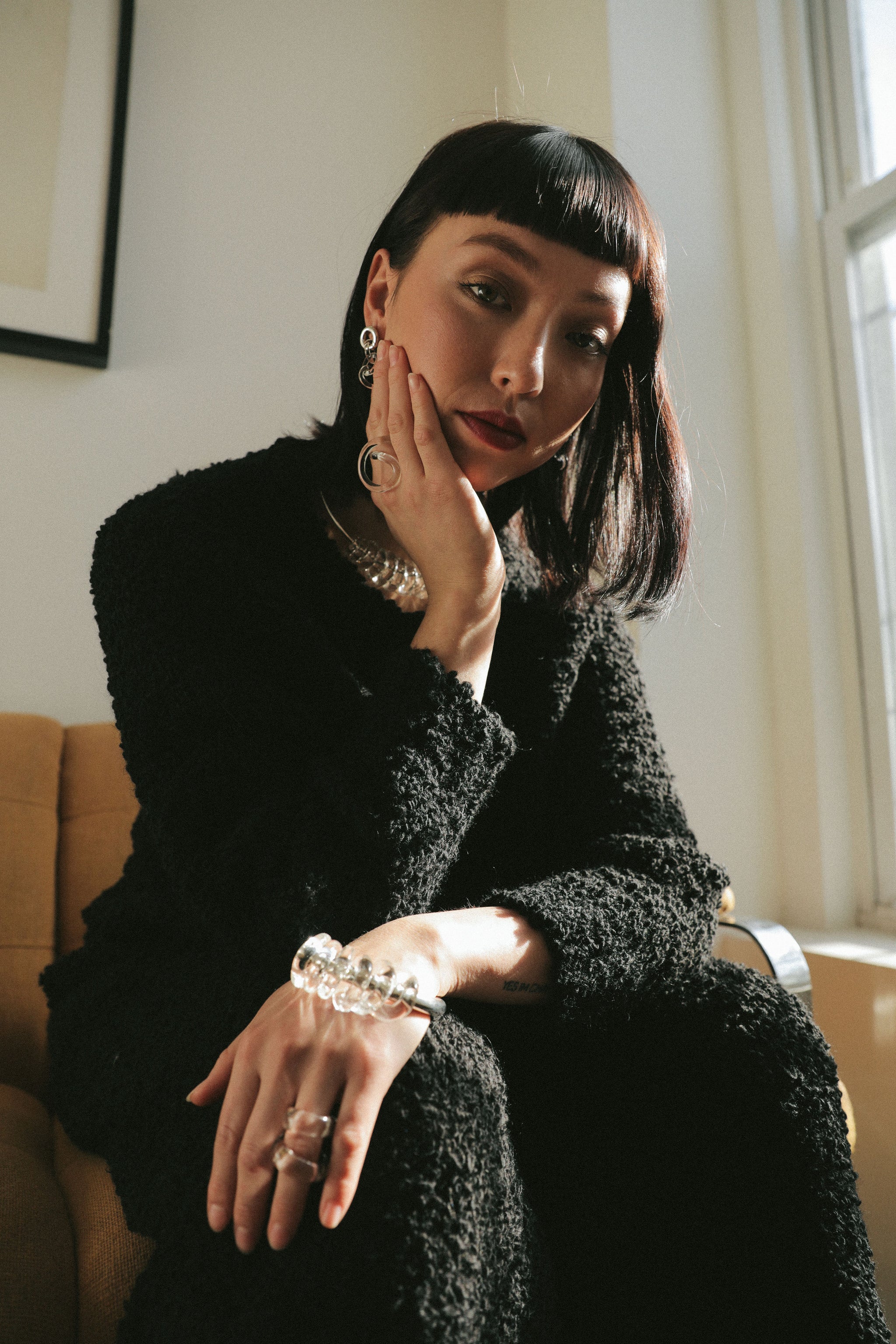 Textured Sweater Black