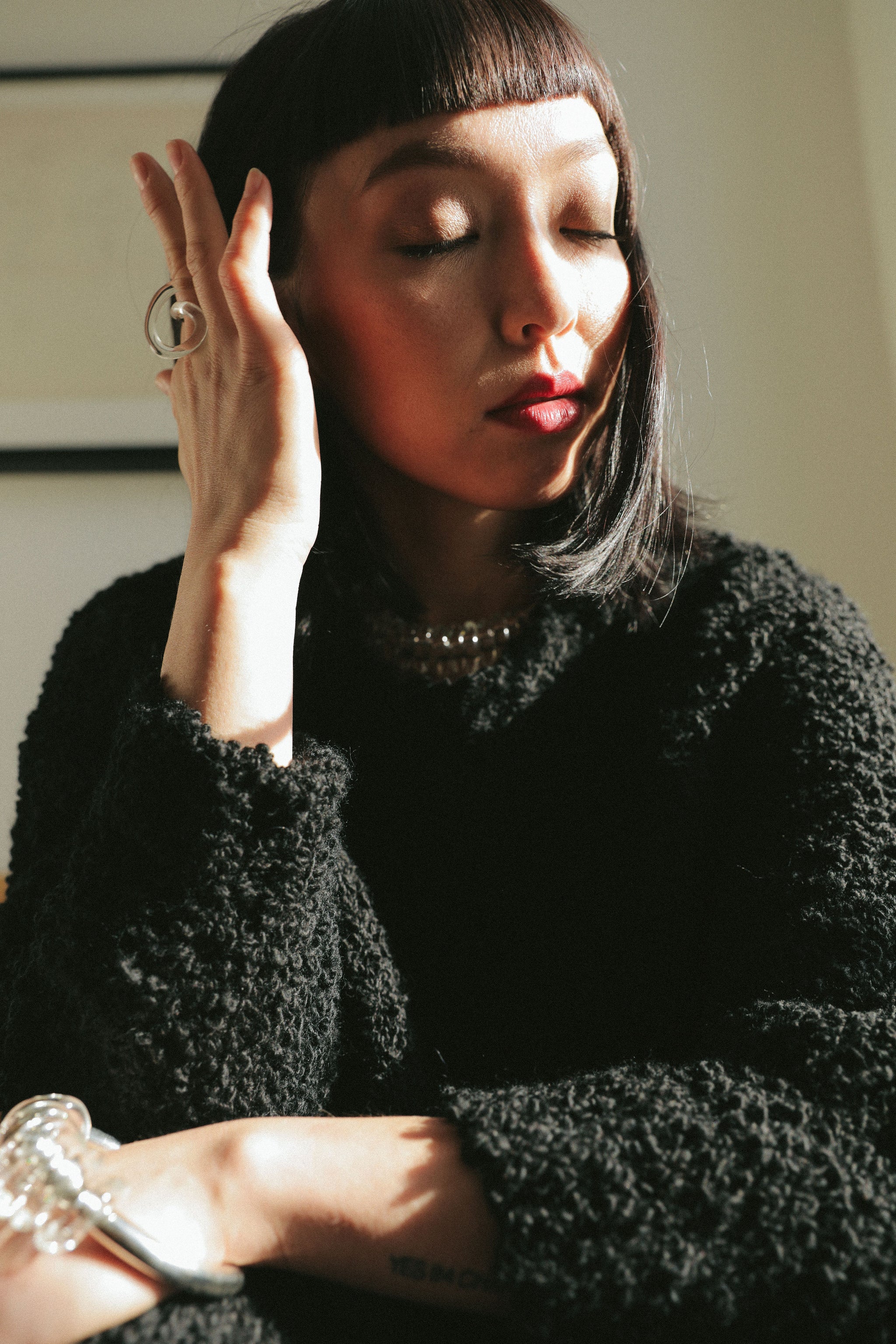 Textured Sweater Black